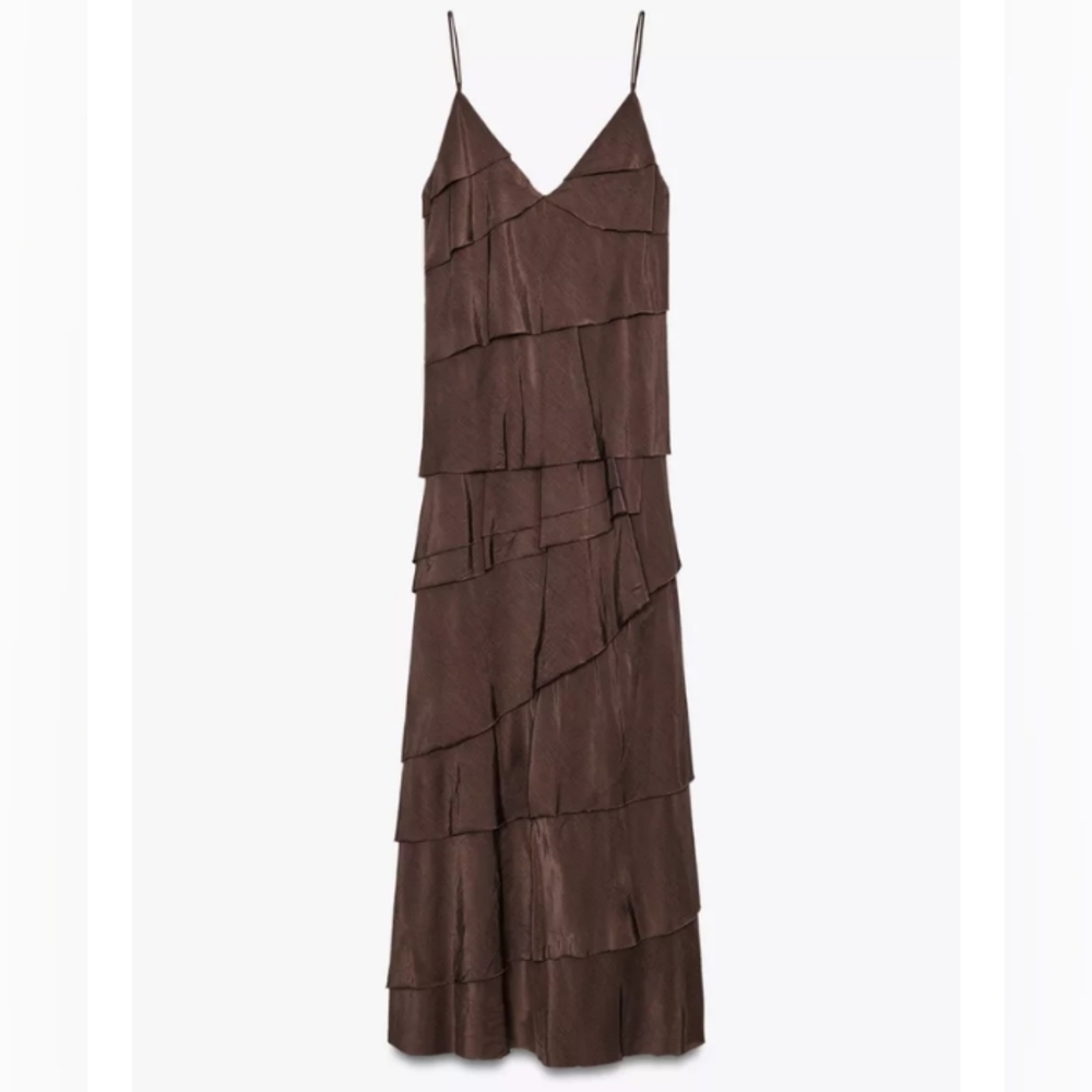 Zara ZW Collection Ruffled Dress - Picture 7 of 9